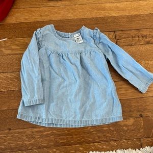 Carter’s denim chambray long sleeve shirt